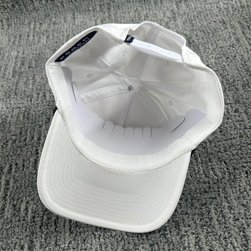 Poncho Outdoors Trucker Hat Men Snapback Cap White Pelican Sunset Patch Rope NEW - Picture 6 of 7